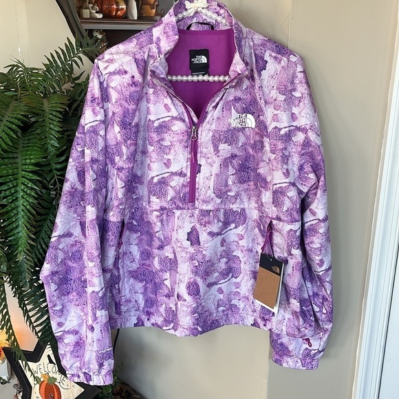Brand New The North Face Hydrenaline Purple Zippered Pullover Windbreaker Jacket - Picture 3 of 16